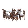 Juego de Comedor Latam Home Merida 6 Sillas Gris Claro