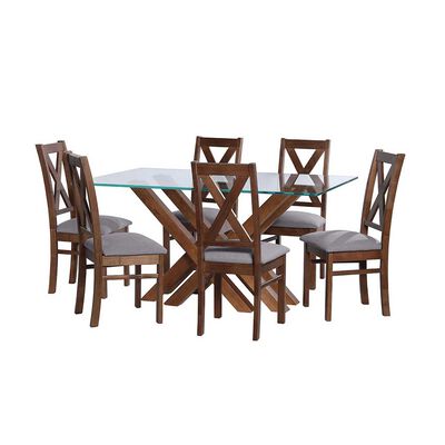 Imagen 1 del producto Juego de Comedor Latam Home Merida 6 Sillas Gris Claro