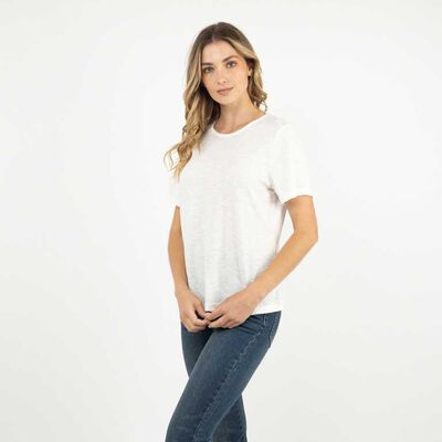 Polera Manga Corta Mujer Portman Club Ecru, Navy, Negro, Palo-Rosa