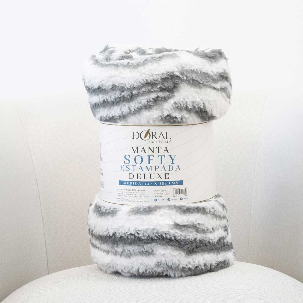 Manta Doral Softy Estampada 127x152 cm D3