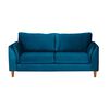 Sofá Latam Home Milan 2 Cuerpos Azul Petroleo
