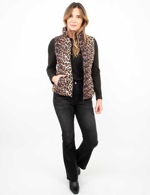 Imagen 2 del producto Parka Sin Mangas Mujer Portman Club Animal, Mostaza, Negro, Rosado