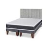 Cama Europea CIC Base Dividida King Ortopedic + Respaldo Sile