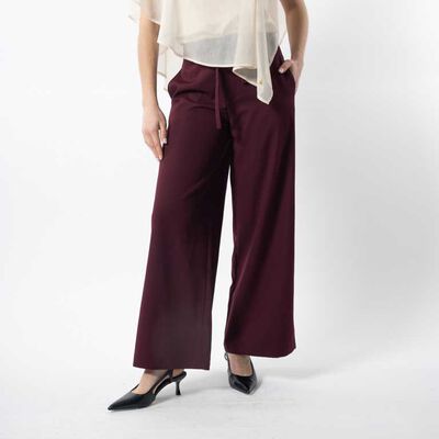 Pantal&oacute;n Sastrero Amarra  Wide Leg  Mujer Zibel