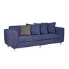 Sofá Innovamuebles Eagle Tela 3 Cuerpos Azul