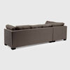 Seccional Izquierdo Muebles MPR Edimburgo 5 Cuerpos Caf&eacute;