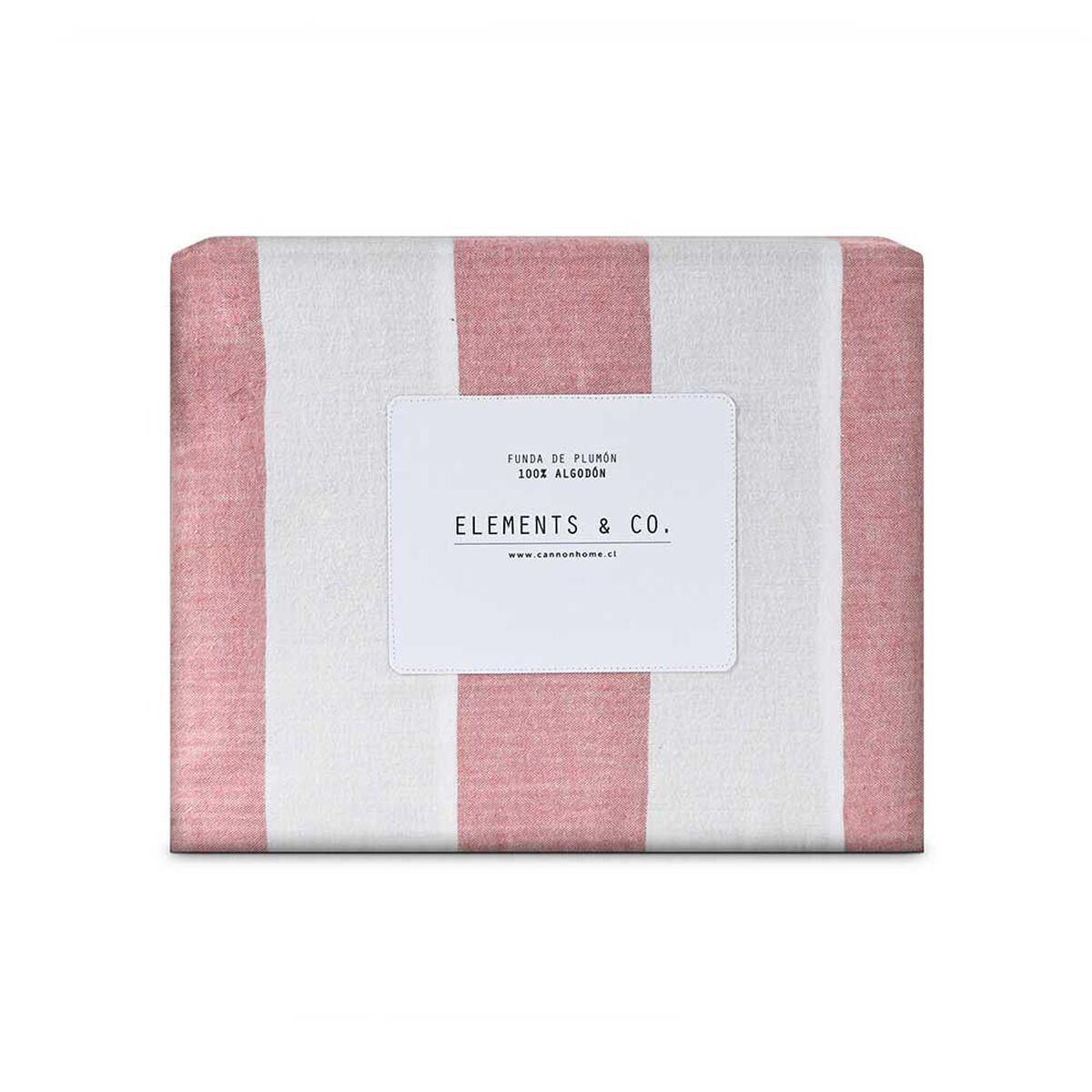 Funda de Plumón Elements & Co 1.5 Plazas Stripe Terra