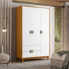 Clóset Vekkahome Ipe 3 Puertas 2 Cajones Café