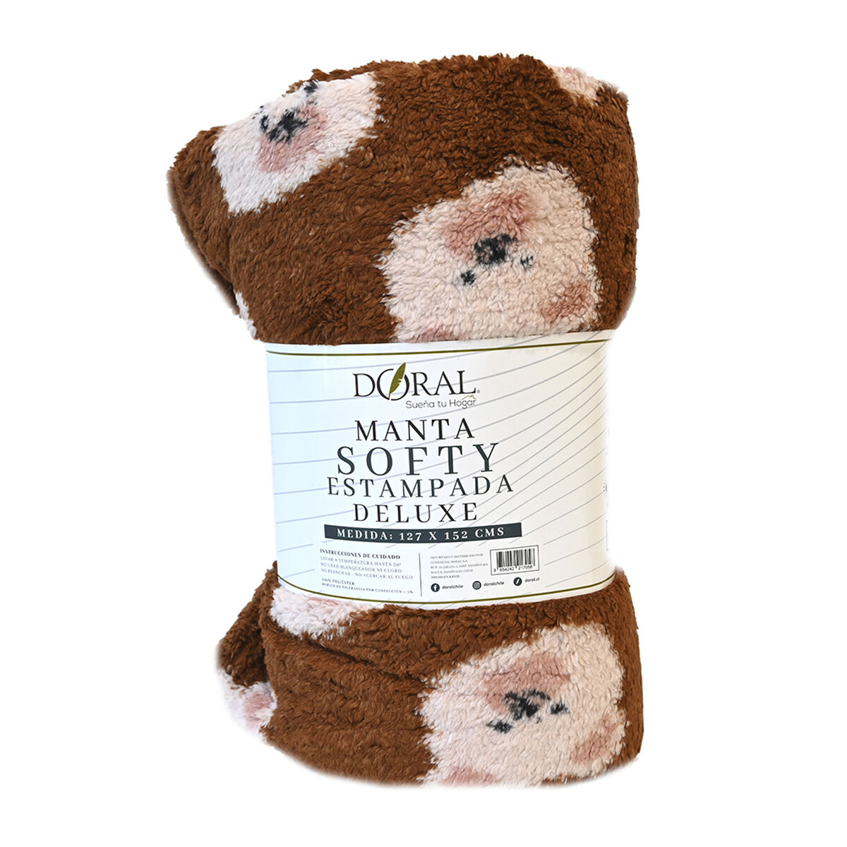 Manta de Poli&eacute;ster Doral 127 x 152 cm Softy Dise&ntilde;o 2