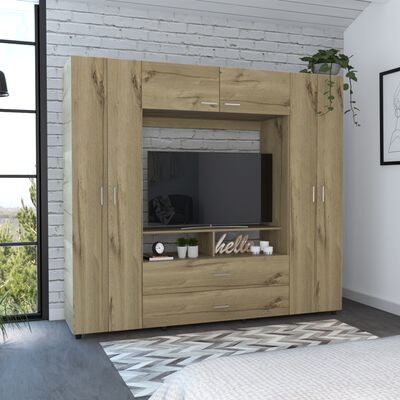 Imagen 1 del producto Clóset TuHome Z-200 8 Puertas 2 Cajones Duna/Blanco