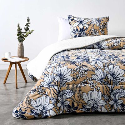 Plumón Estampado Sherpa American Family 1,5 Plazas Branie