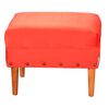 Pouf Bodevir Provenza Tacha Felpa 04 Rojo