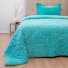 Cubrecama Doral 1,5 Plazas Turquesa Senses