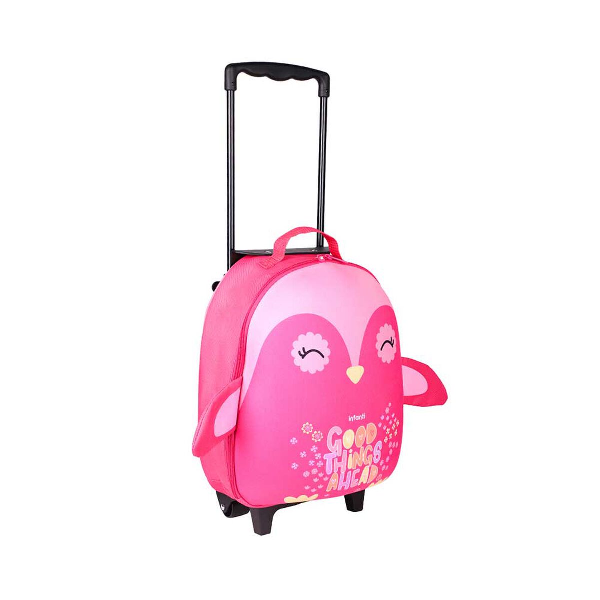 Mochila con Ruedas Pingüino Rosado Infanti