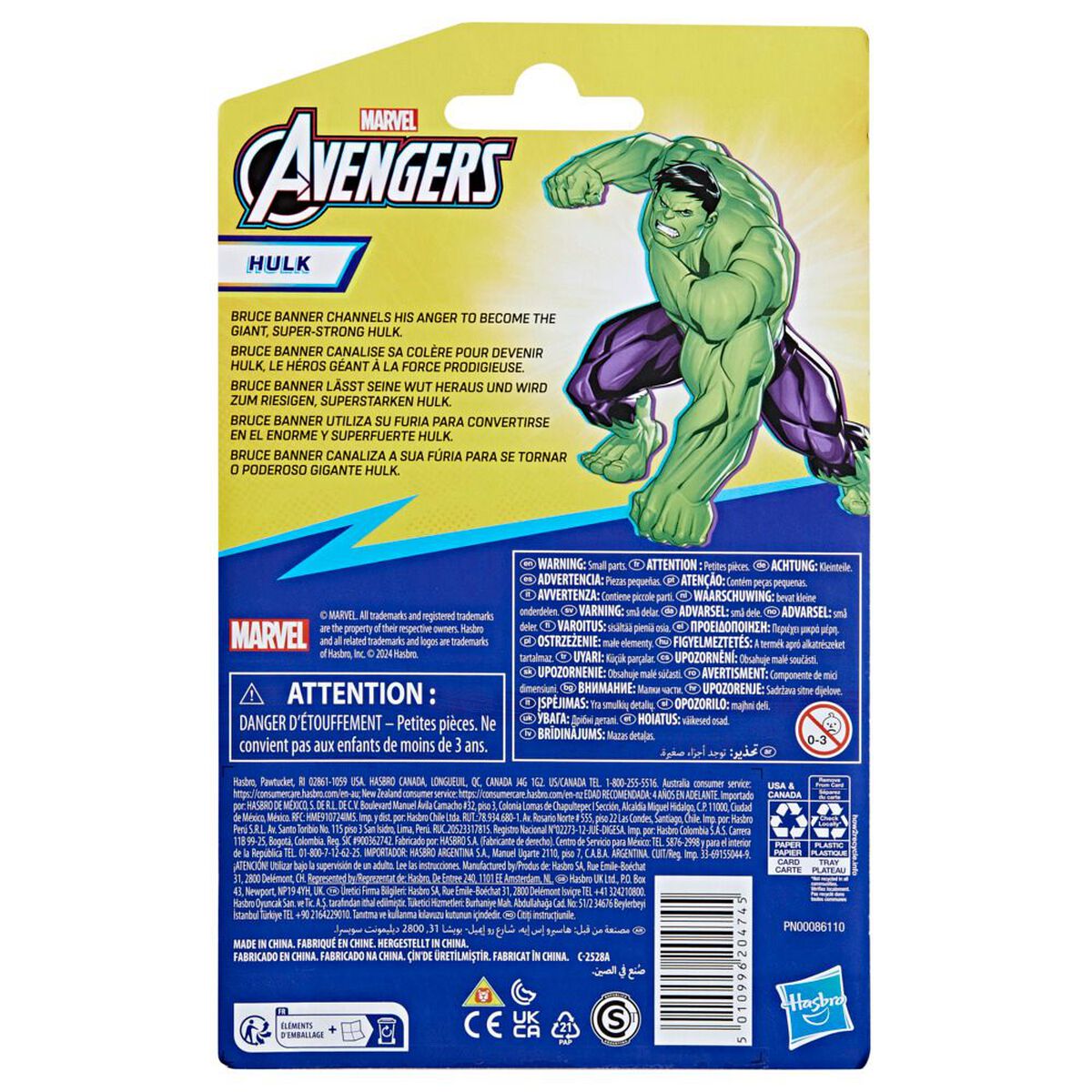 Figura de Acción Marvel Hulk Avengers