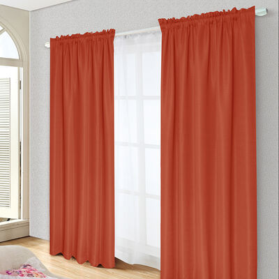 Combo Cortinas Doral Tabatha 220 x 140 cm Terracota