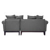Seccional Derecho Living Factory Oklahoma 4 Cuerpos Gris