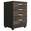 Mueble Archivador TuHome Home Office 4 Cajones Negro Soft Coñac