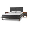 Cama Europea CIC King New Ortopedic + Respaldo Eufrates + 2 Veladores + Almohadas