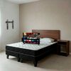 Combo Cama Europea Celta 2 Plazas New Atlantis Base Dividida + Respaldo + 2 Veladores Casanova 2 Plazas Nogal + Pack Almohadas Casa Linda Almohadas Blanco 65 x 45 cm + Smart TV LED 32" Caixun HD Google TV C32V1HG + Soporte de Pared Fijo Fiddler MV301S