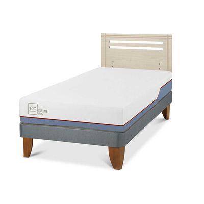 Imagen 2 del producto Cama Europea CIC 1,5 Plazas Excellence Plus + Respaldo Munich Alpino