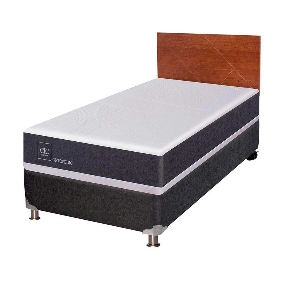 Box Spring CIC 1 Plaza New Ortopedic + Respaldo New Villarrica | Abc