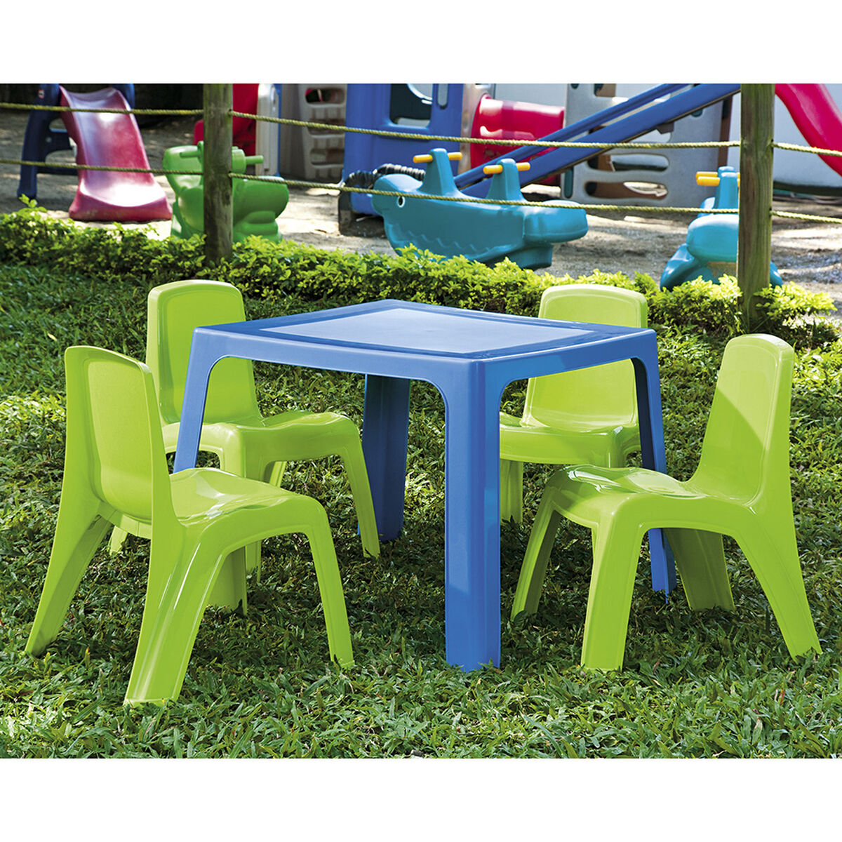 Mesa Infantil de Plástico Azul