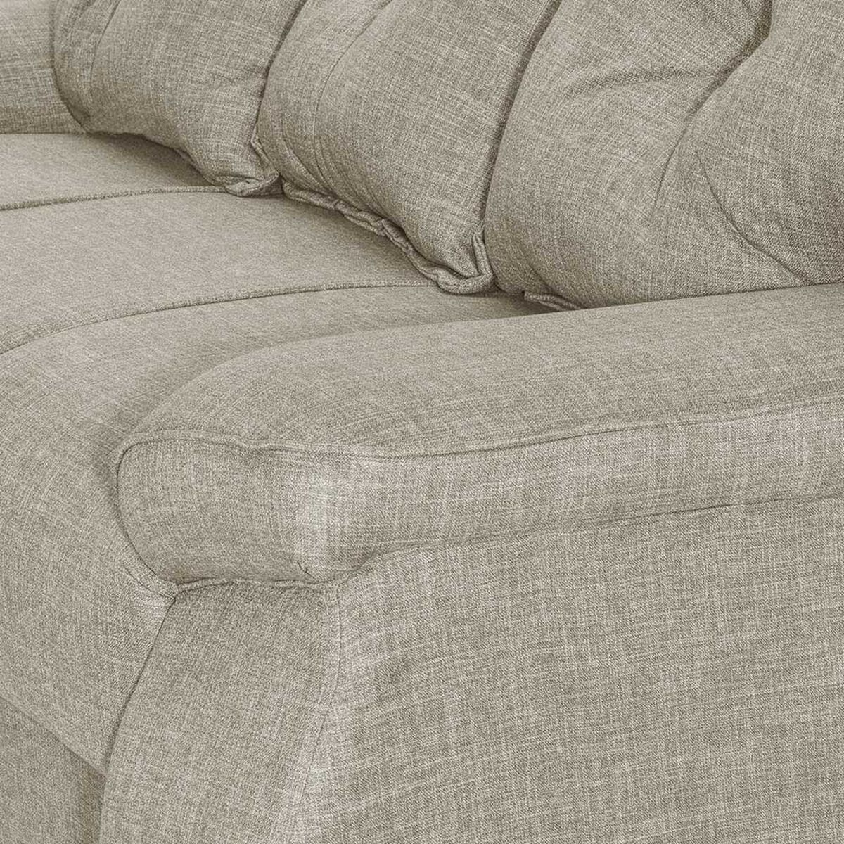 Juego de Living Innovamuebles Fortaleza Córdoba Sofá 3 Cuerpos + Sofá 2 Cuerpos + Butaca 1 Cuerpo Beige