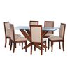 Juego de Comedor Latam Home Alicante 6 Sillas Beige