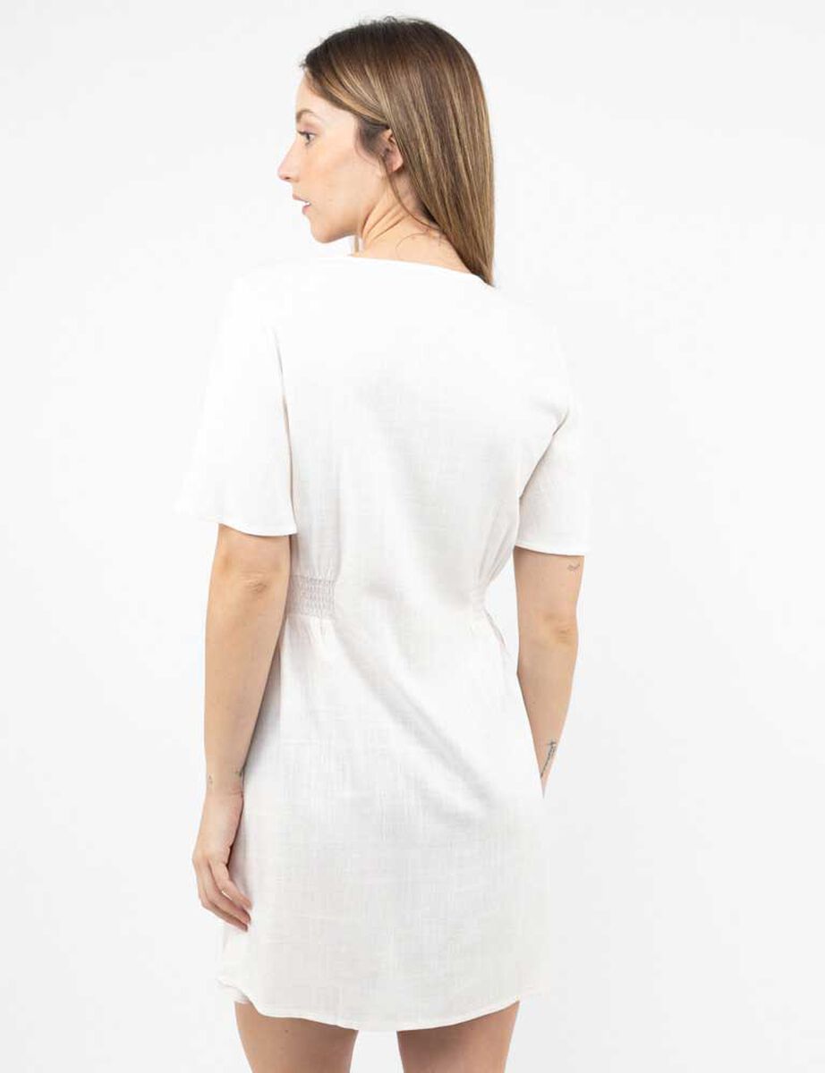 Vestido Corto Manga Corta Mujer Zibel