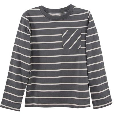 Polera Manga Larga de Algodón Niño Chess