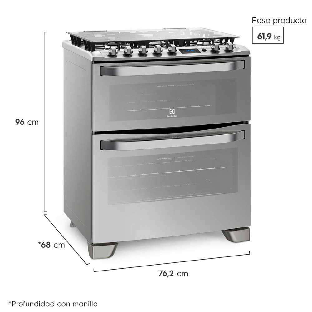 Cocina a Gas Electrolux 76DXA 5 platos | Abc