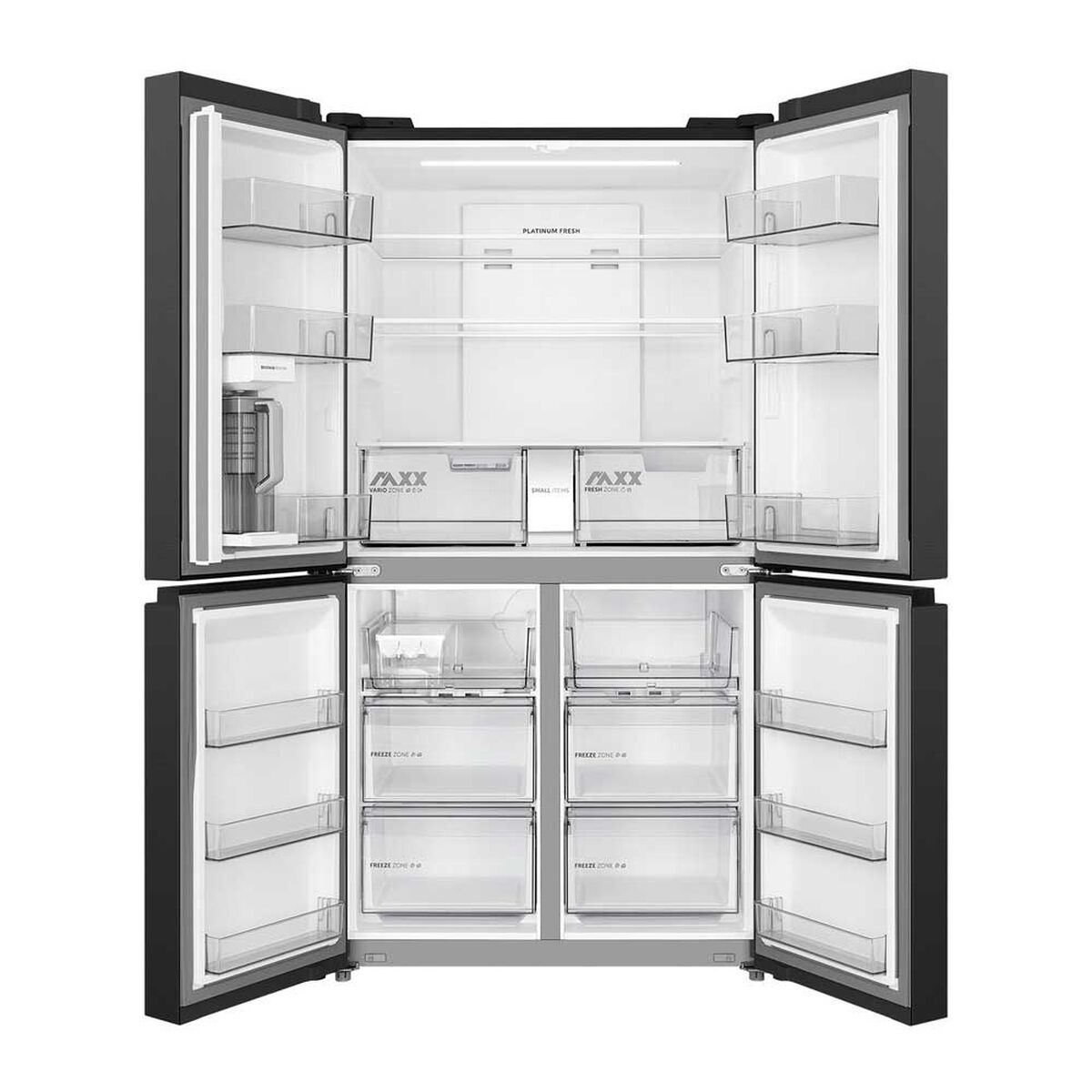 Refrigerador No Frost Midea MDRM923FGEDX 706 litros  Bottom Freezer
