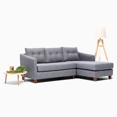 Imagen 2 del producto Sofá Seccional Barra Design Elena Derecho 3 Cuerpos Gris