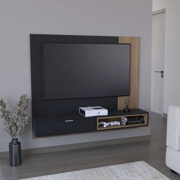 Panel TV TuHome Funes Hasta 59"" Wengue
