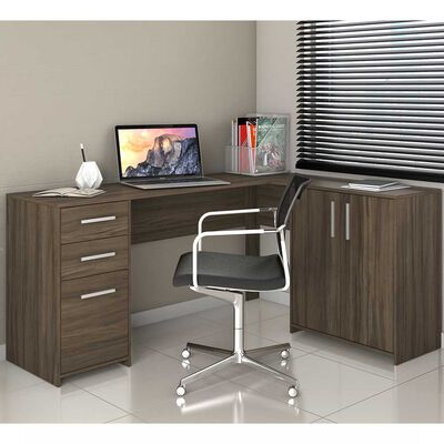 Imagen 2 del producto Escritorio Home Mobili Kia 2 Cajones 3 Puertas Café