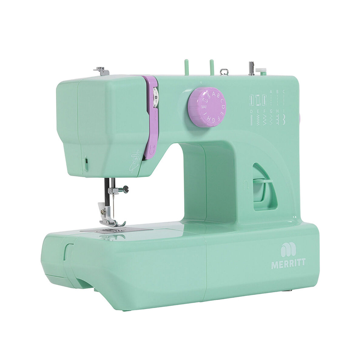 Máquina de Coser Brazo Libre Merritt ME 6 Verde Agua