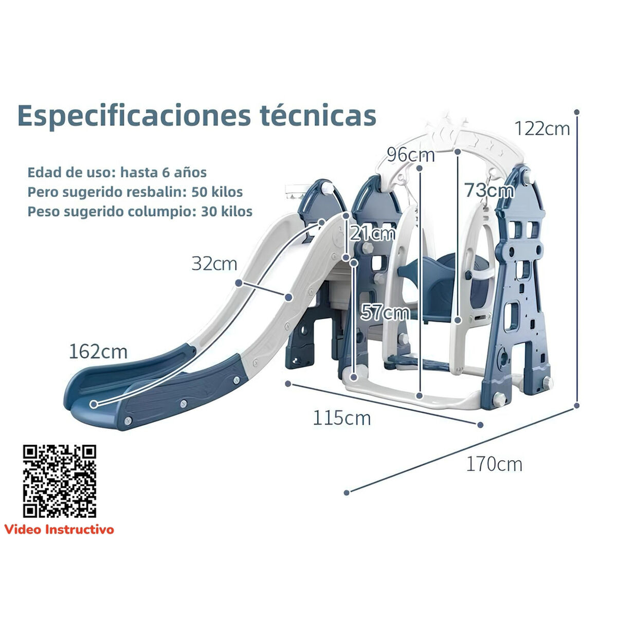 Resbalin Columpio 5 en 1 con Accesorios Rosado Lubabycas