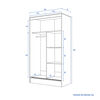 Clóset CIC Caburgua 2 Puertas Cerezo
