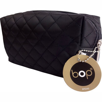 Cosmetiquero Rectangular Acolchado Negro
