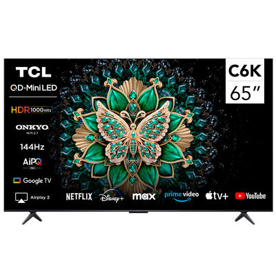 Smart TV QLED Mini Led 65" TCL 4K Google TV C6K