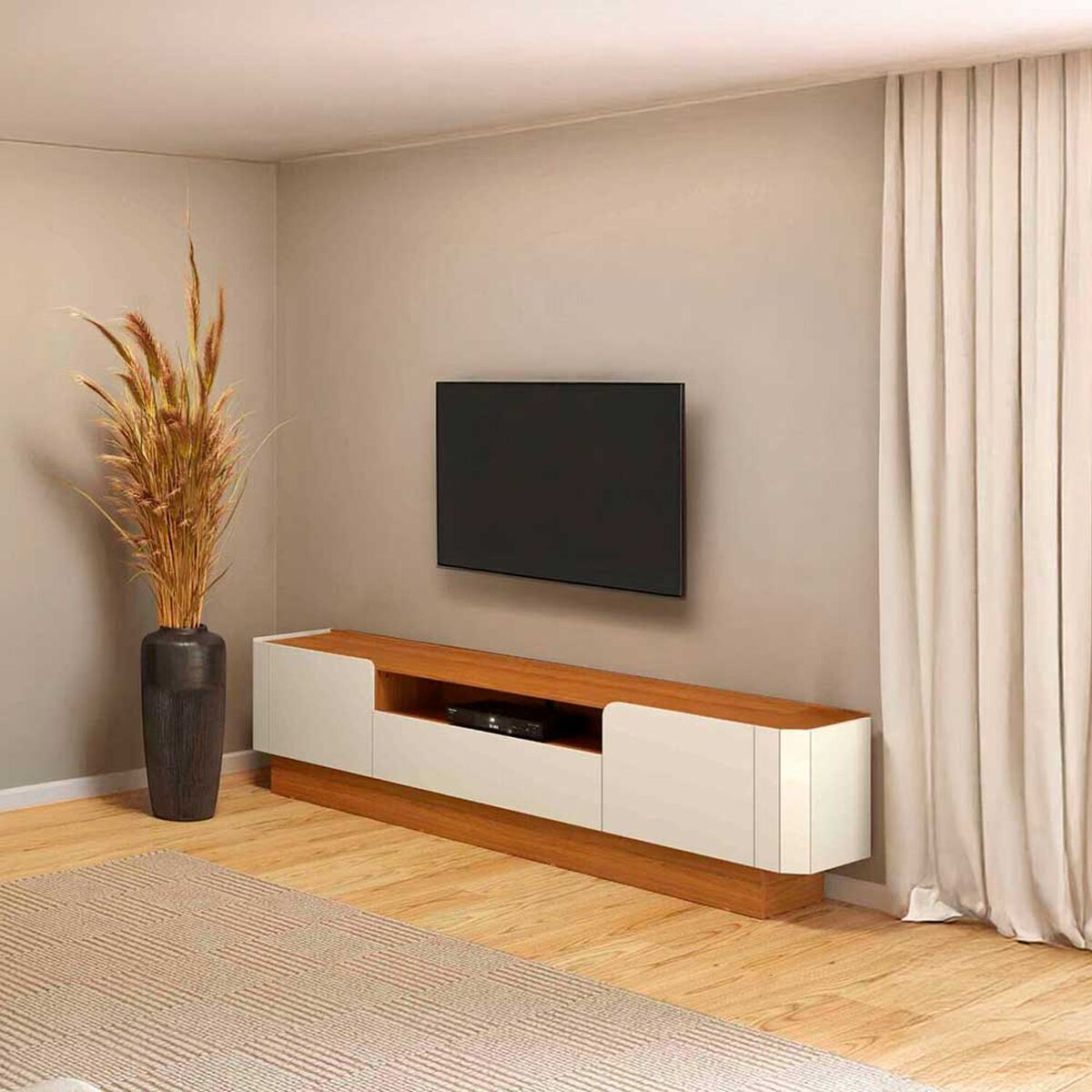 Rack Decocasa R427 Hasta 82" Natural
