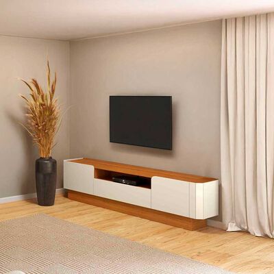 Imagen 1 del producto Rack Decocasa R427 Hasta 82"" Natural