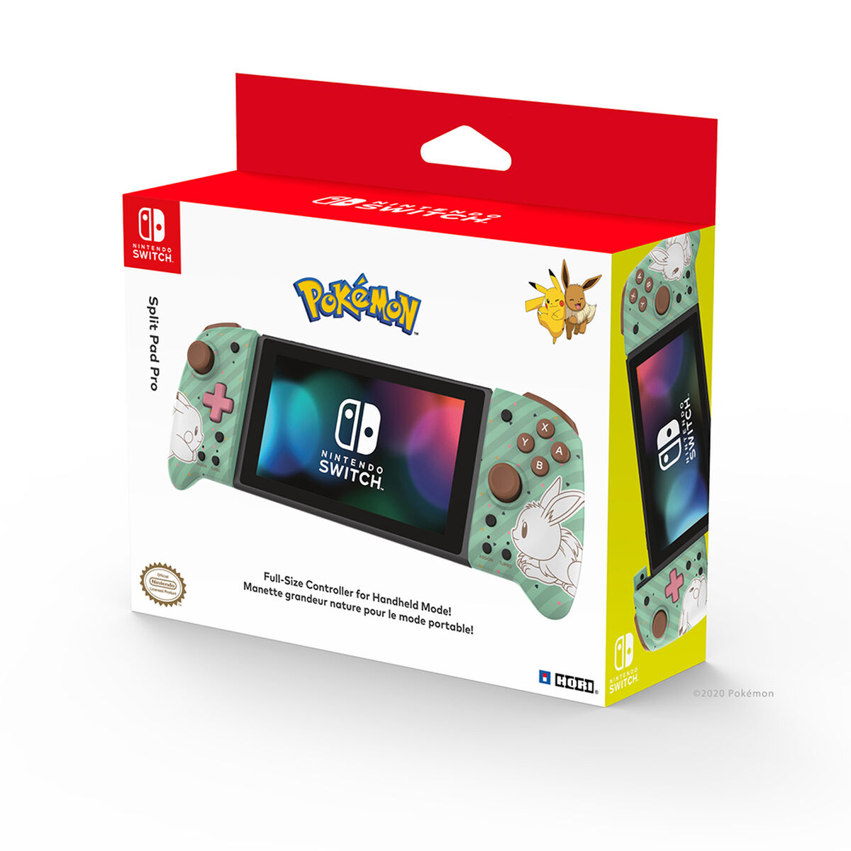 Control Nintendo Switch Hori Split Pad Pro Pikachu & Eevee