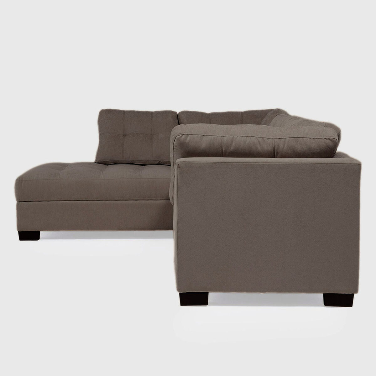 Seccional Izquierdo Muebles MPR Edimburgo 5 Cuerpos Caf&eacute;