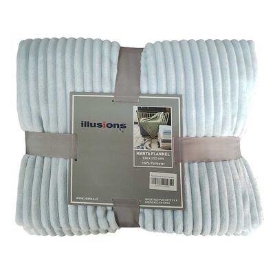 Imagen 1 del producto Manta Illusions 130 x 150 Celeste Flannel