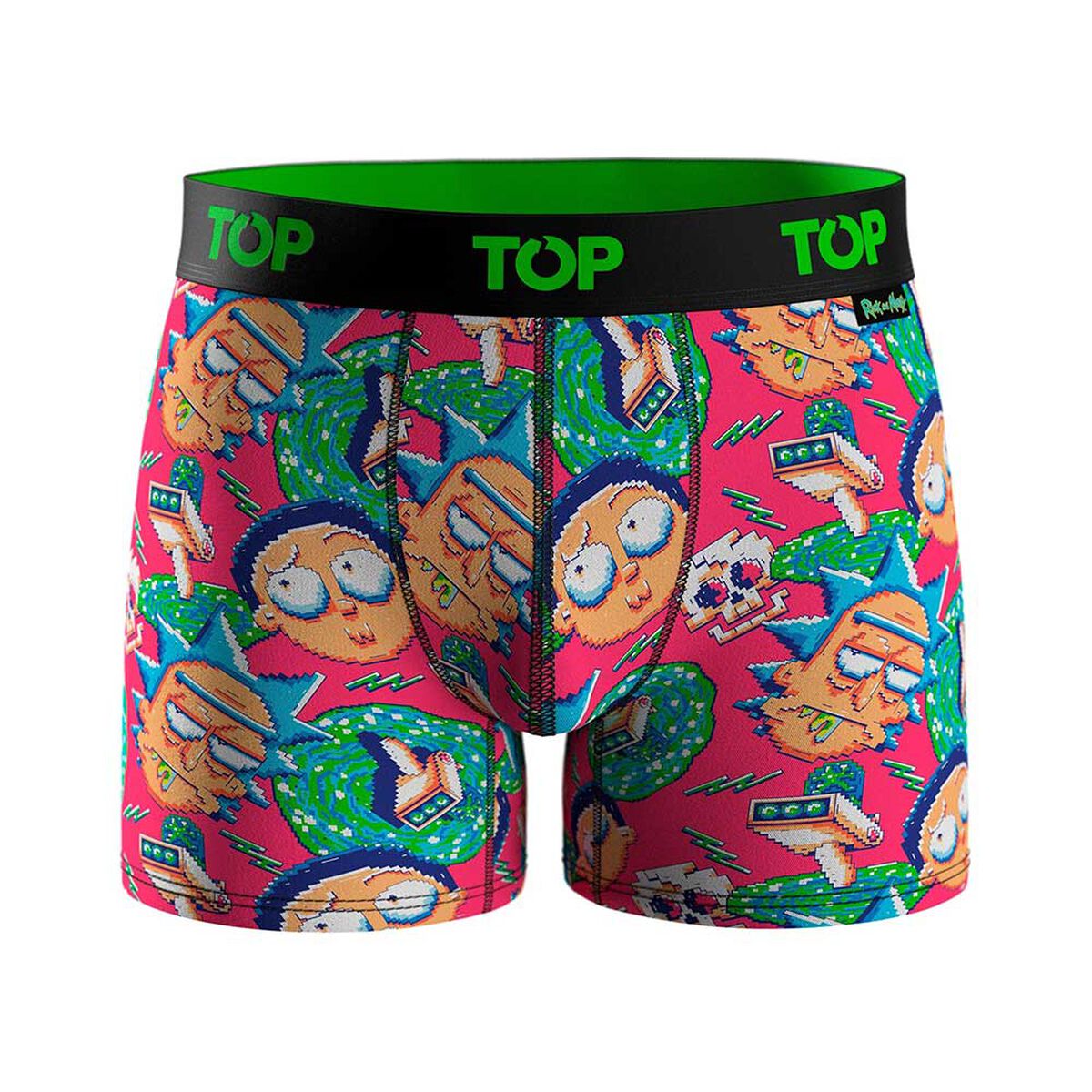 Pack 3 B&oacute;xer Medio Rick and Morty Hombre Top