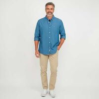 Camisa Denim Manga Larga Hombre Portman Club Azul, Indigo