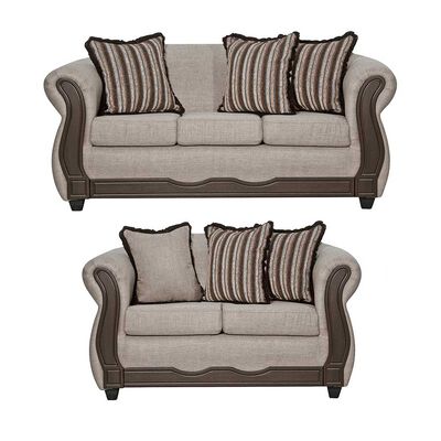 Imagen 1 del producto Juego de Living Black Factory Sofia 5 Cuerpos Beige