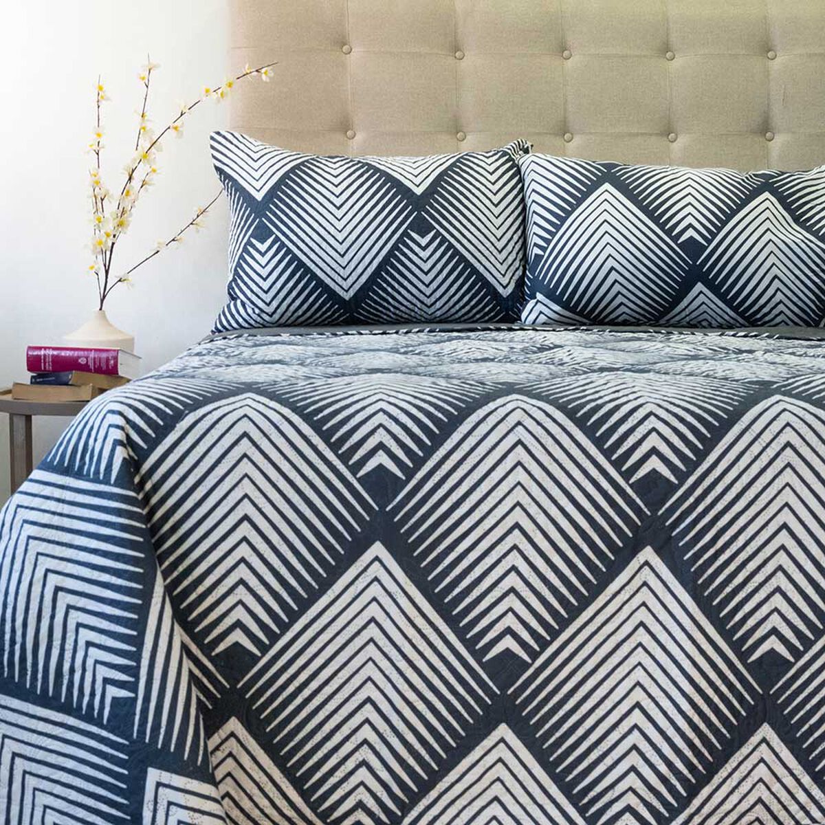 Quilt Doral 2 Plazas Hotpress Origins D5 Estampado